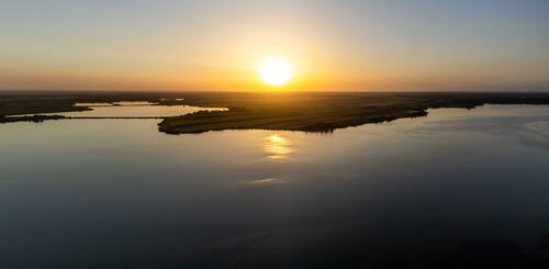 Palic sunset pano